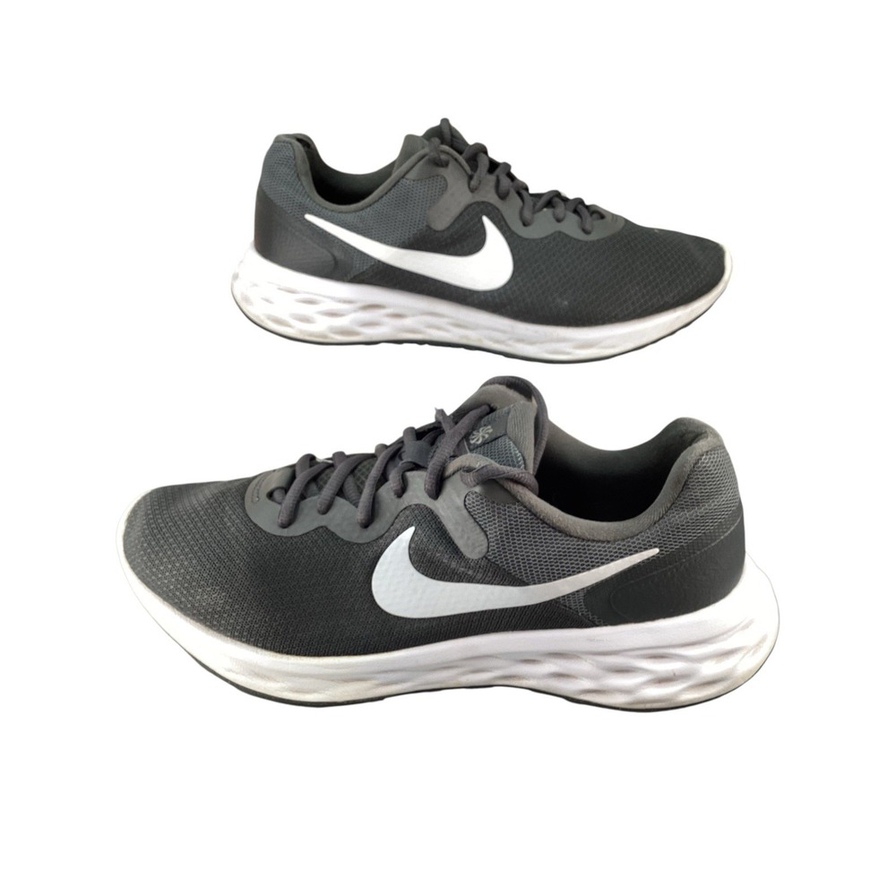 Nike Revolution 6 Men's Size 10 Iron Grey White Sneakers Shoes DC3728-004